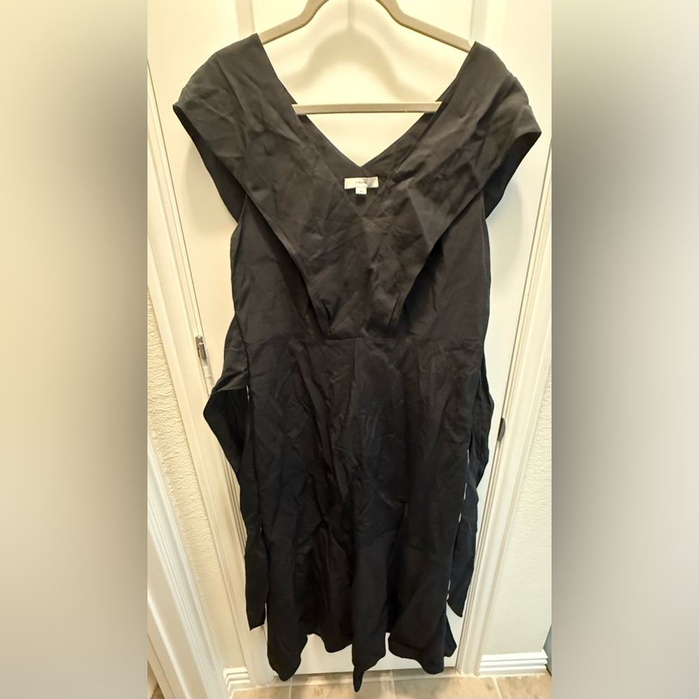 Vince Black Linen Dress